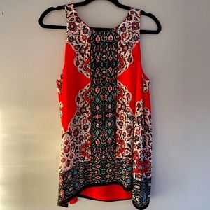 max studio’s long vibrant shirt